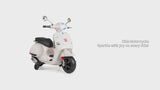VESPA 12V Licensed Kids Ride-On Motorcycle Toy with Training Wheels