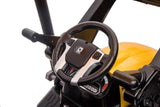Kids 6-Wheel Electric Tractor with Trailer Yellow