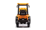 Kids 6-Wheel Electric Tractor with Trailer Yellow