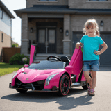 Lamborghini Veneno 12V 4X4 Ride-on Car Pink
