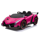 Lamborghini Veneno 12V 4X4 Ride-on Car Pink
