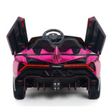 Lamborghini Veneno 12V 4X4 Ride-on Car Pink