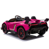 Lamborghini Veneno 12V 4X4 Ride-on Car Pink
