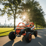 Kids Vip Can-Am Maverick Pro 2-Seater Electric Ride-On UTV Orange