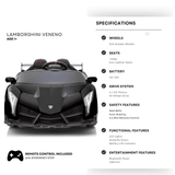 Lamborghini Veneno 12V 4X4 Ride-on Car Black