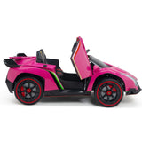 Lamborghini Veneno 12V 4X4 Ride-on Car Pink