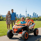 Kids Vip Can-Am Maverick Pro 2-Seater Electric Ride-On UTV Orange
