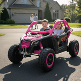 Kids Vip Can-Am Maverick Pro 2-Seater UTV Pink