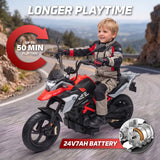 Official Licensed BMW G310 24V Kids Ride-On Motorcycle with Auxiliary Wheels