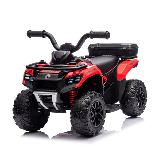 Explorer Quad UTV 6V Ride on Car 4-Wheeler Kids ATV with LED Lights and Music