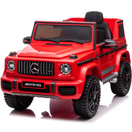 Mercedes Benz AMG G63 24V Kids Ride On Car One Seater  with Parental Remote Control, LED Lights, Leather Seat and MP3, Licensed