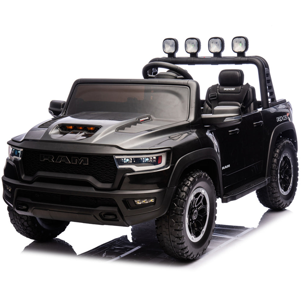 A*A様 バックギア付きエンジンラジコンDodge RAM Dodge Ram 1500 TRX/RHO 24V Two-Seater Ride-On Truck for Kids