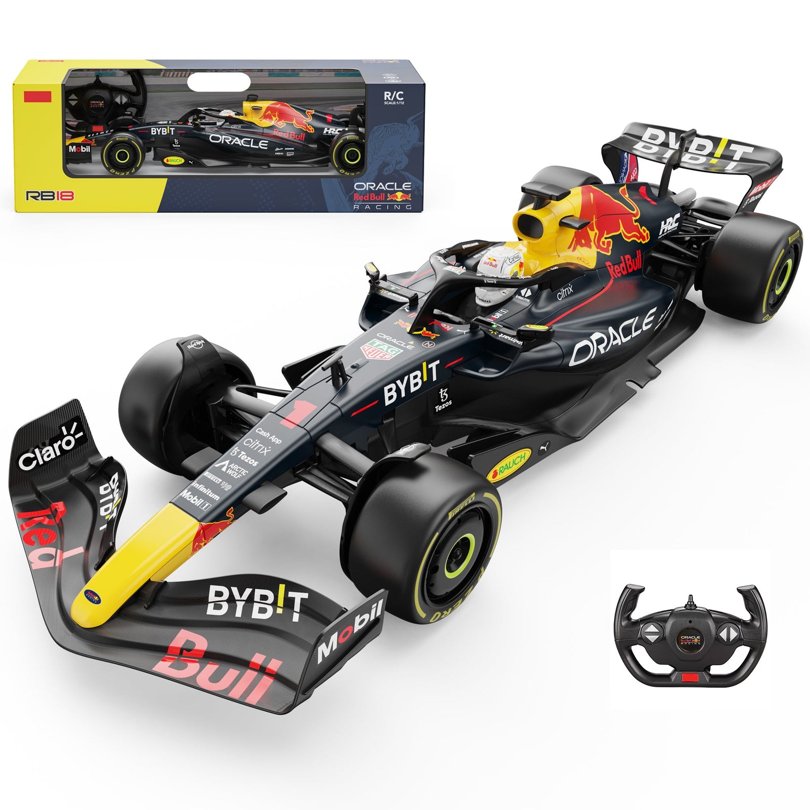 J*Y様 Oracle Red Bull Racing RB18 ミニカー 1/ Oracle Red Bull Racing RB18 RC Car 1/12 Scale Remote Control Toy