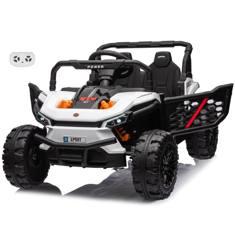 R1250 12v Buggy Ride-On Car, 2WD UTV Buggy Electric Car with Parental Remote Control, Working Doors and LED Lights