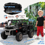 Aosom 12V Kids Ride-On Truck Toy with Remote Control
