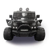 Jeep Wrangler 2 Places 12V Électrique Ride-On Noir Edition Limitée