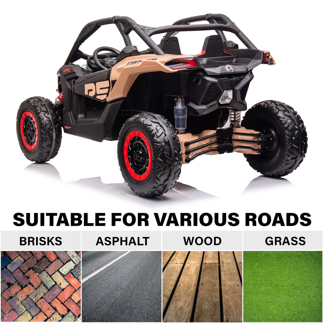 24v CAN-AM Maverick RS Edition 2 Seater Buggy Coche eléctrico para niños con control remoto para padres Regalo perfecto