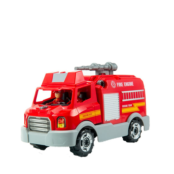STEM Toys - Take Apart Fire Engine Assemble Toy for Kids - Kids On Wheelz