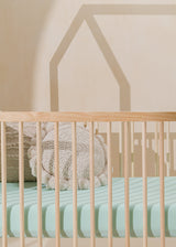House Baby Crib - NATURAL WOOD