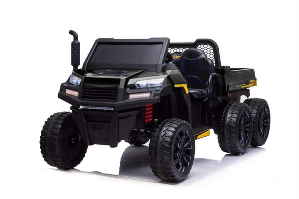 24V Farm Truck UTV 2 Seater 6 Wheels with Tipper Electric Kids' Ride-On Car with Parental Remote Controller Back -KOW