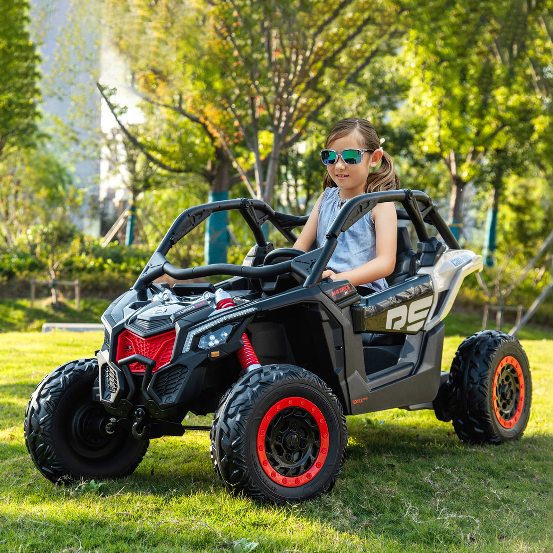 24v CAN-AM Maverick RS Edition 2 Seater Buggy Coche eléctrico para niños con control remoto para padres Regalo perfecto