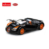 【DIECAST】Rastar 1/18 Scale Model 43900 - Bugatti Veyron 16.4 Grand Sport Vitesse - Black - Voltz Toys