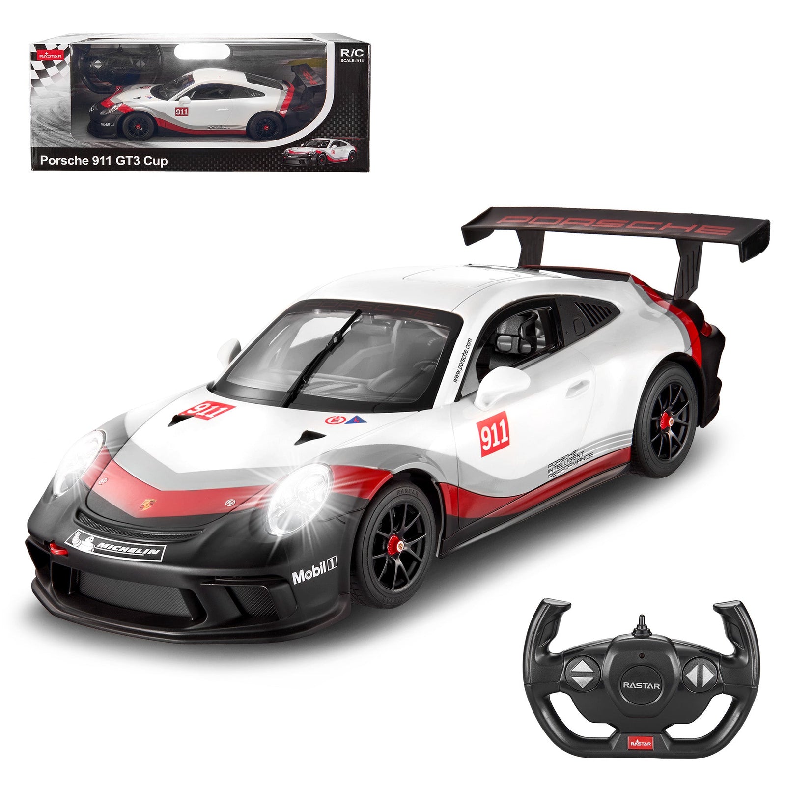 Porsche 911 GT3 CUP RC Car 1/14 Scale Licensed Remote Control Toy