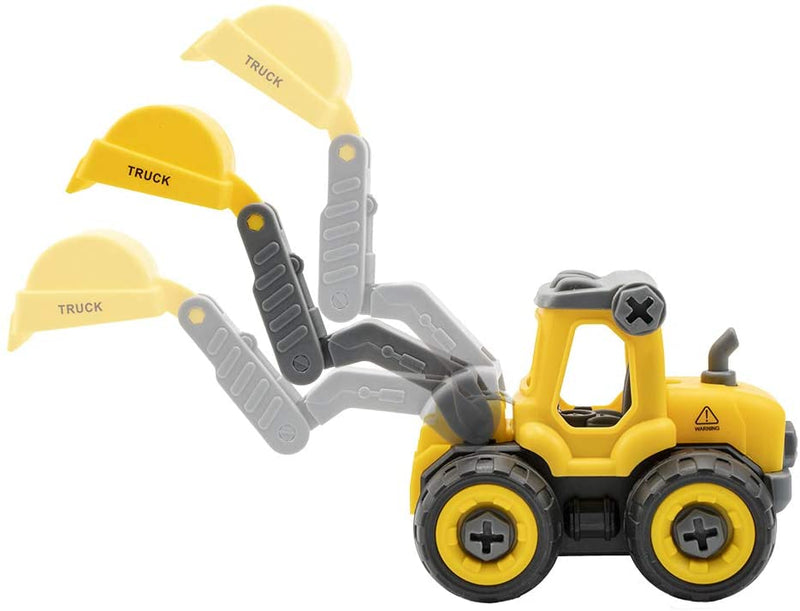 STEM Toys - 4 in 1 Take Apart Construction Vehicles 【B】