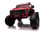 2025 Ultimate Luxury Off-road Lifted 2 Seaters 24V Licensed Ford Super Duty F450 Electric Kids' Ride On Car with Remote Control (Painted Red)