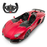 Lamborghini Aventador J RC Car 1/14 Scale Licensed Remote Control Toy Car with Working Lights by Rastar