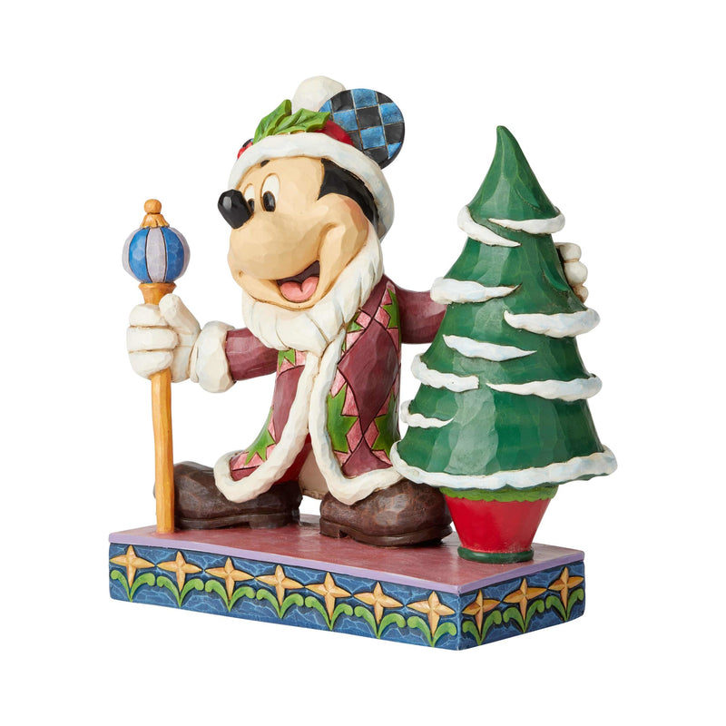 Disney Traditions by Jim Shore Mickey Mouse Father Christmas Figurine, 7.5 Inch Side 