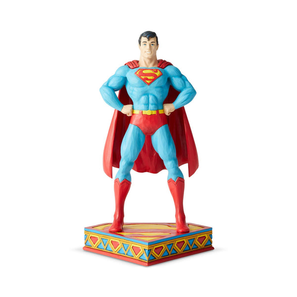 Superman Silver Age Man of Steel Figurine By DC Comics by Jim Shore - Kids On Wheelz