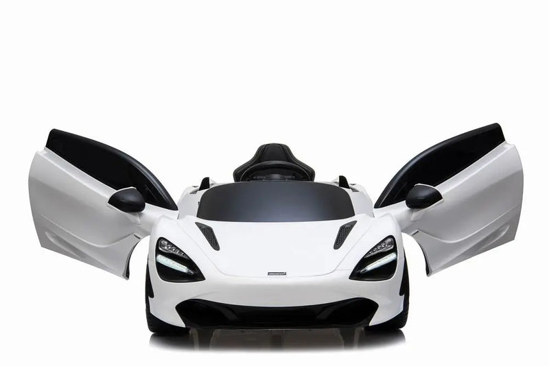 White McLaren 720S 12V Ride-On Car for Kids Kids on Wheelz