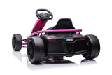 KOW 2023 Go Kart 24V Outdoor Racer Drifter Go Kart for Kids and Adult