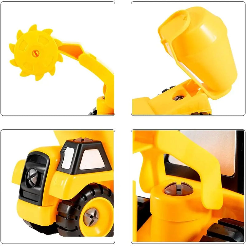 2-in-1 Take-Apart Construction Vehicles – STEM Building Set – Kids