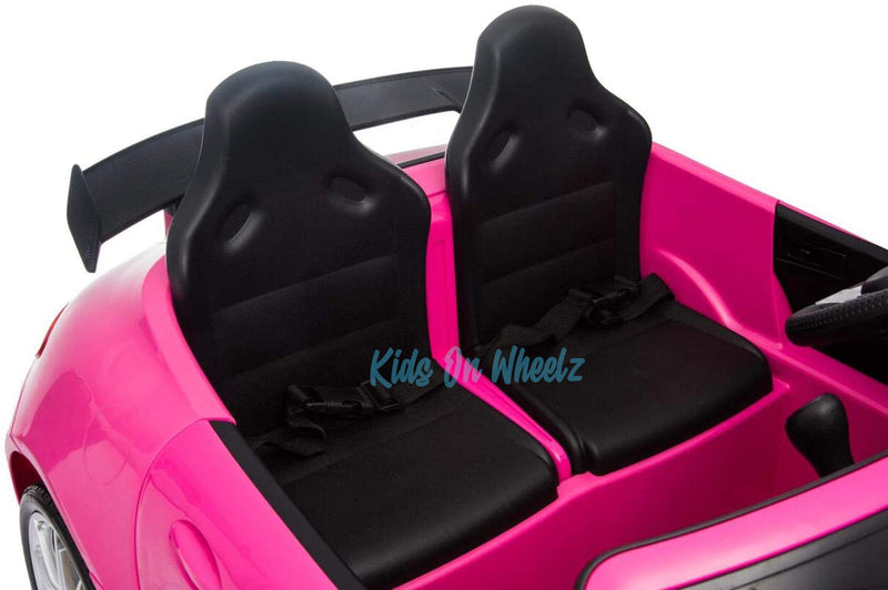 MERCEDES BENZ AMG GTR 12V KIDS RIDE ON 2 SEATER - PINK - Kids On Wheelz