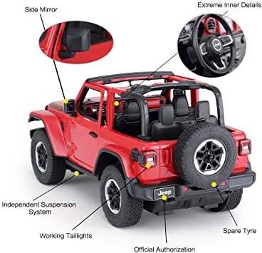 Rastar 1:14 R/C JEEP Wrangler Off-Road Remote Control Car for kids, Voltz Toys
