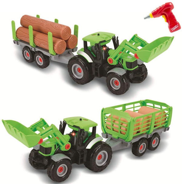 STEM Toys - Tracteur à assembler 3 en 1 pour enfants