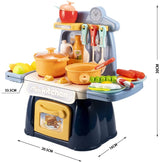 STEM Toys - Cooking Toys Mini Kitchen Set for kids 【Blue】