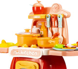 STEM Toys - Cooking Toys Mini Kitchen Set for kids 【Pink】