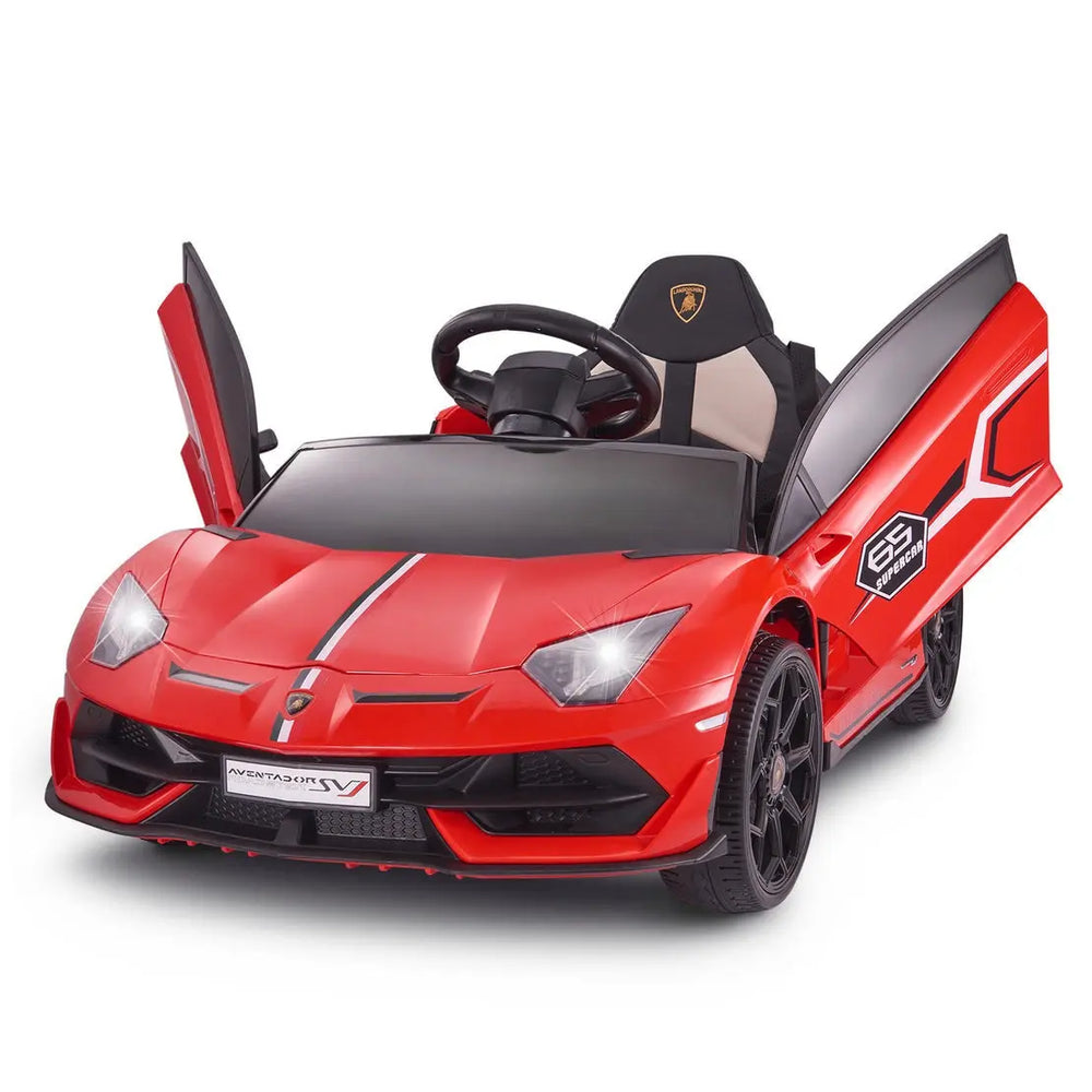 12V Lamborghini Aventador SVJ Ride-On – Remote Control – Kids On