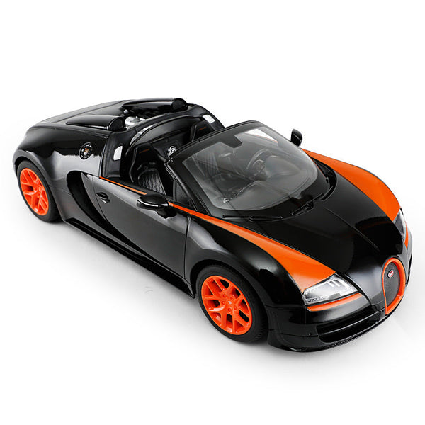 Bugatti Veyron 16.4 Grand Sport Vitesse RC Car 1/14 Scale Licensed Remote Control Toy Car with Working Lights by Rastar