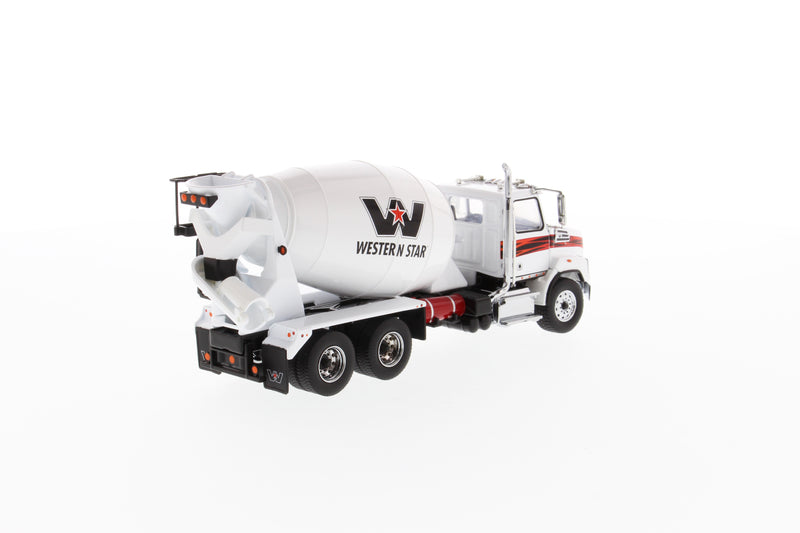 1:50 Western Star 4700 SB Concrete Mixer   - White cab + White mixer drum, 71035