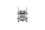 1:50 Kenworth T880S SBFA Day Cab Tandem Tractor with Pusher Axle- Metallic White cab, 71058