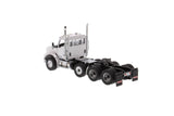 1:50 Kenworth T880S SBFA Day Cab Tandem Tractor with Pusher Axle- Metallic White cab, 71058