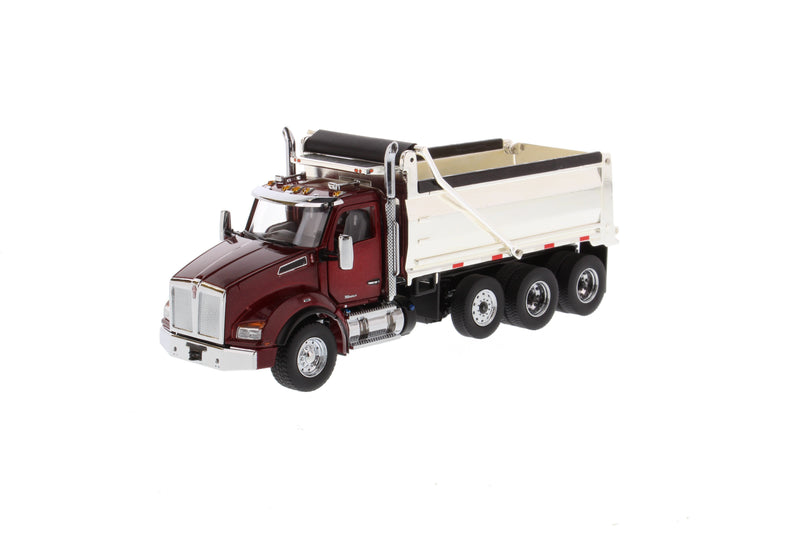 1:50 Kenworth T880 SBFA Dump-Truck  - Radiant red cab + Chrome plated dump body, 71059