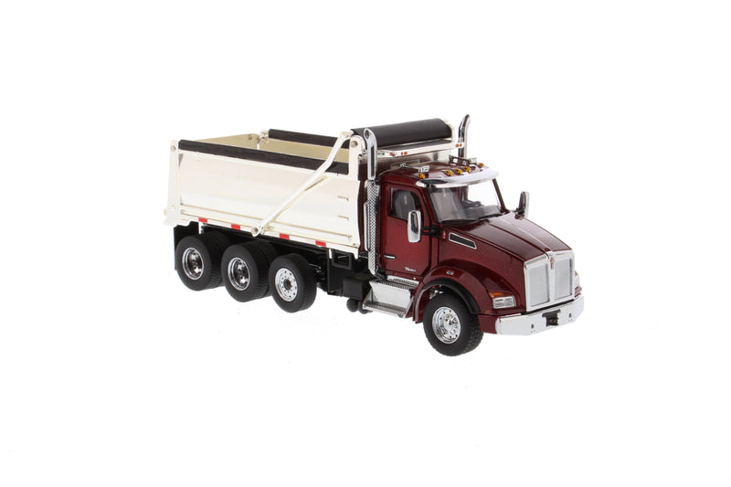 Camion-benne Kenworth T880 SBFA 1/50 - Cabine rouge radieuse + Benne chromée, 71059