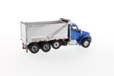 1:50 Kenworth T880 SF OX Stampede Dump Truck - Metallic blue cab + Silver Dump Body, 71078