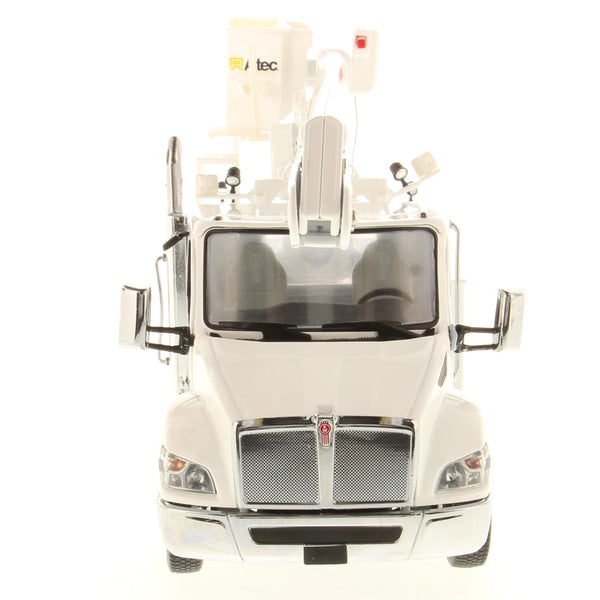 1:32 Kenworth T380 with Altec AA55 Aerial Service Truck - White Truck/White Body, 71100
