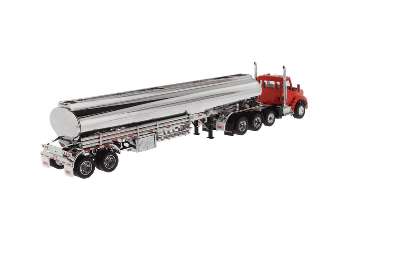 1:50 Kenworth® Red T880 Day Cab Tandem & Pusher-Axle With Heil Fleet Duty™ Chrome FD9300/DT-C4 Petroleum Tanker, 71102.